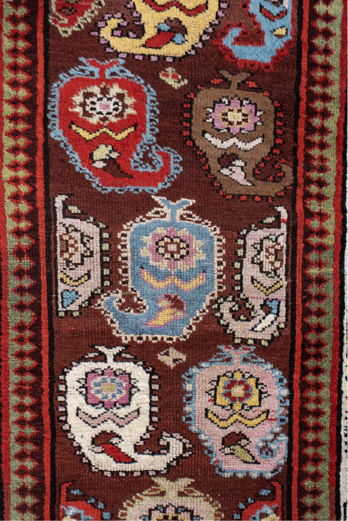 Antique Sarab Runner Rug (3' x 11')